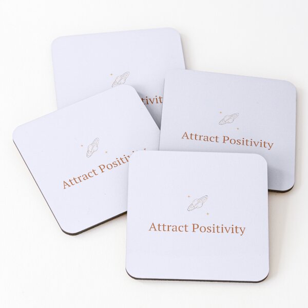 Item preview, Attract Positivity Design – Manifestation Quote Minimalist Spiritual Aesthetic Sticker designed and sold by CosmicQuietStudio.