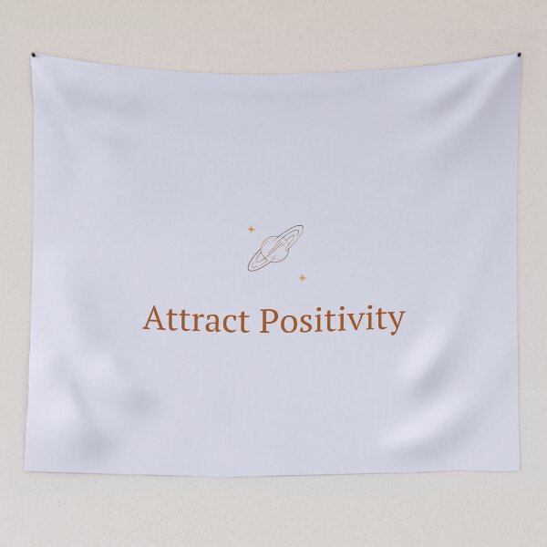 Item preview, Attract Positivity Design – Manifestation Quote Minimalist Spiritual Aesthetic Sticker designed and sold by CosmicQuietStudio.