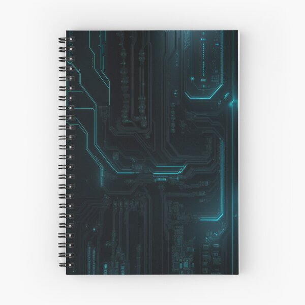 Item preview, Cyberpunk Circuit Board - Neon Tech Texture designed and sold by DarkForgePrints.