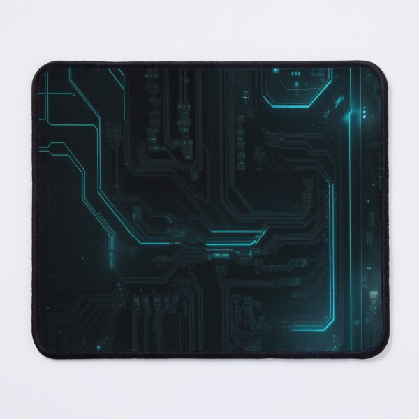 Item preview, Cyberpunk Circuit Board - Neon Tech Texture designed and sold by DarkForgePrints.