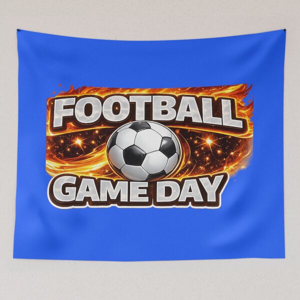 Item preview, Football Game Day Fiery Flame Soccer Fans  designed and sold by annenambiro.