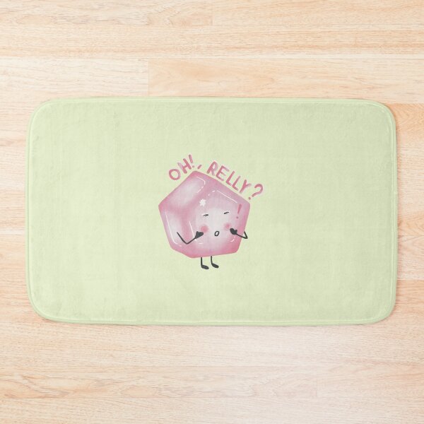 Item preview, Cute Pink Pentagon Character Saying Oh Really Funny Reaction Quote designed and sold by rainyhst.