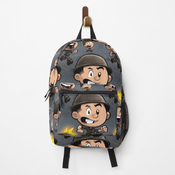 Item preview, Action Cartoon Soldiers Running Dark Pattern designed and sold by Piotrek0001.
