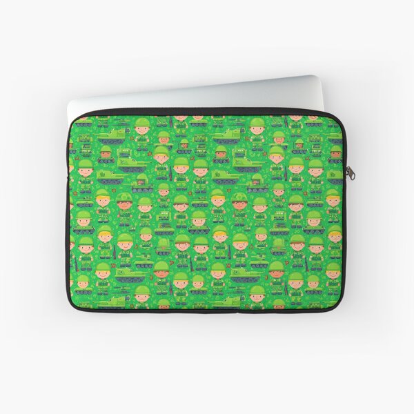 Item preview, Grid of Cute Cartoon Soldier Faces Green Pattern designed and sold by Piotrek0001.