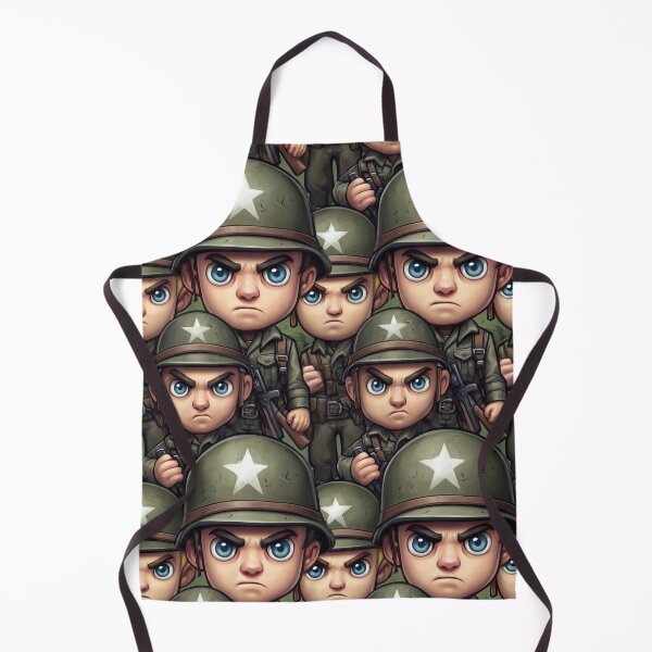 Item preview, Gritty Realistic Soldier Faces Dark Pattern designed and sold by Piotrek0001.
