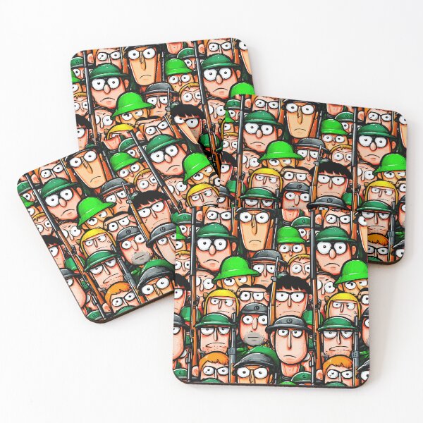 Item preview, Comic Style Dense Army Soldiers Pattern designed and sold by Piotrek0001.