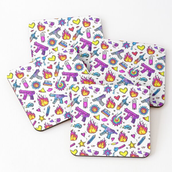 Item preview, Colorful Pop Art Rifles and Bullets Pattern designed and sold by Piotrek0001.