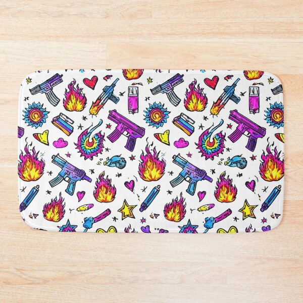 Item preview, Colorful Pop Art Rifles and Bullets Pattern designed and sold by Piotrek0001.