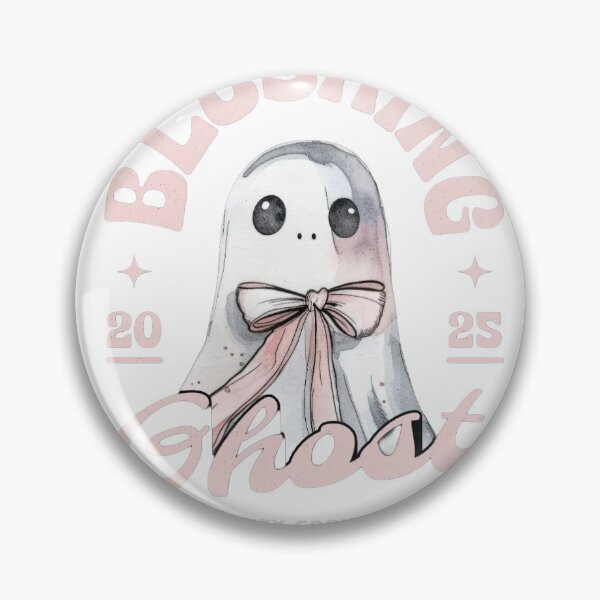 Item preview, Blushing Ghost Coquette Bow Sticker - Pastel Pink Spooky Cute Halloween Decal designed and sold by nikita021.
