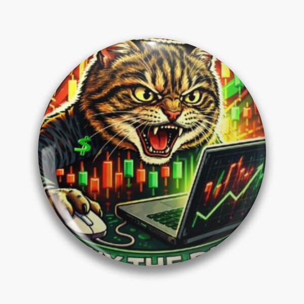 Item preview, Buy the Dip cat - Funy Trading Crypto Investor Streetwear T-shirt designed and sold by Busdriverstore.