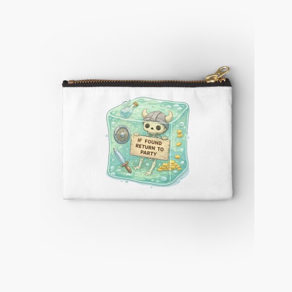 Item preview, If Found Return To Party Skeleton Gelatinous Cube RPG designed and sold by Fenay Designs.
