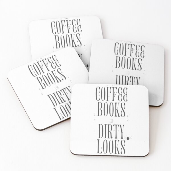Item preview, Coffee, Books and Dirty Looks designed and sold by SumSmiles.