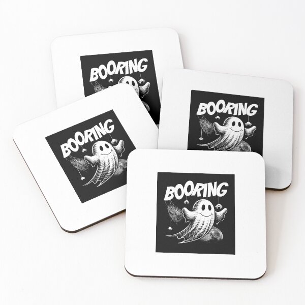 Item preview, Funny Booring Ghost Pun Sticker - Retro Halftone Halloween Decal designed and sold by nikita021.