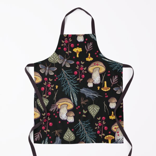 Item preview, Chanterelle & Boletus Mushroom Pattern designed and sold by smalldrawing.