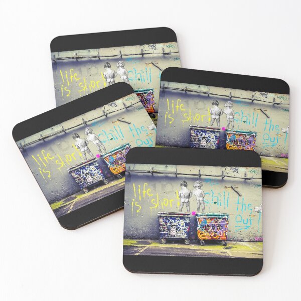 Item preview, Banksy Peeing Boys Life Is Short Chill The Duck Out Pop Art  designed and sold by SharpWallArts.