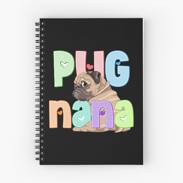 Item preview, Fawn Pug Nana with Polkadot Lettering designed and sold by Muggzley.