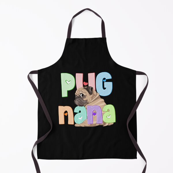 Item preview, Fawn Pug Nana with Polkadot Lettering designed and sold by Muggzley.