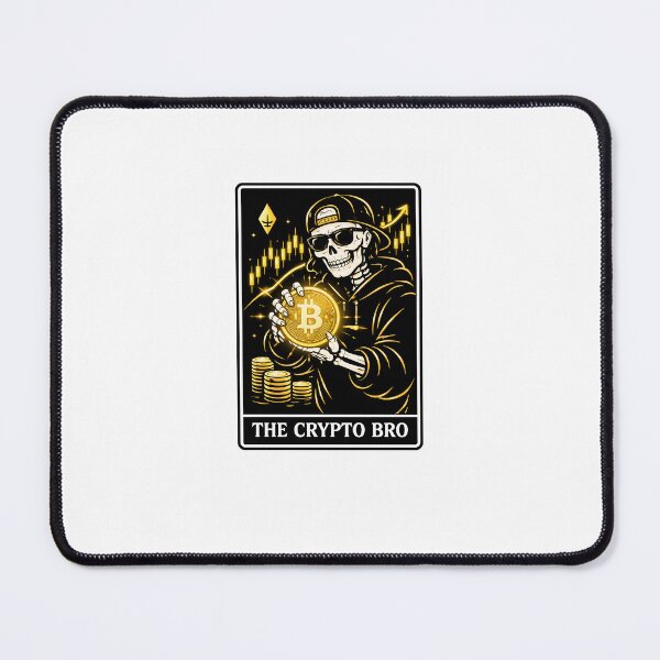 Item preview, The Crypto Bro Tarot Card - Funny Bitcoin Trader Blockchain Gift designed and sold by ByteAndBones.