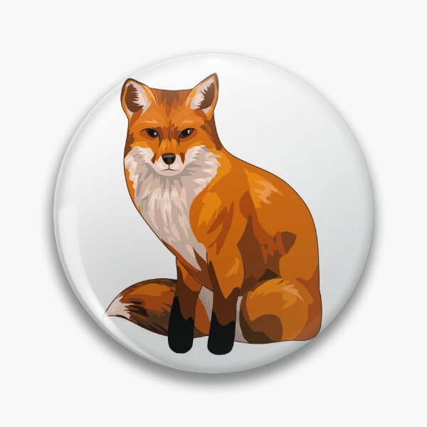 Item preview, Cute sitting fox illustration  designed and sold by Robinn-art.