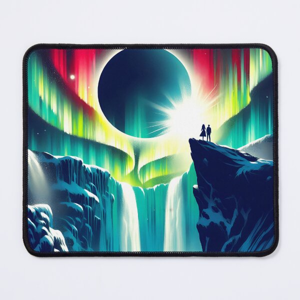 Item preview, Aurora Borealis and Eclipse, Ai Generated Art designed and sold by ACC .