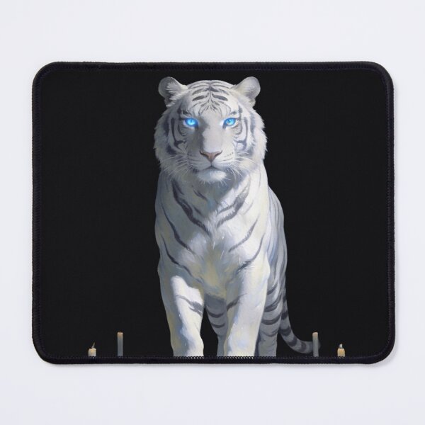 Item preview, Bestia Alba— Dark Sacred White Tiger Art designed and sold by GeoWhimsy Studio.