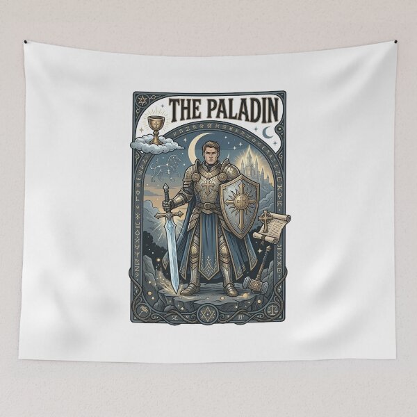 Item preview, The Paladin Tarot Card Holy Knight Fantasy RPG designed and sold by Fenay Designs.