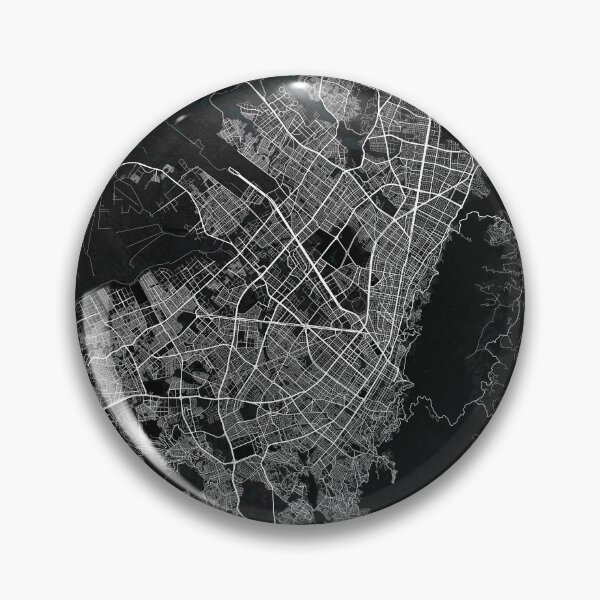 Item preview, Bogota City Map Colombia - Dark designed and sold by deMAP.