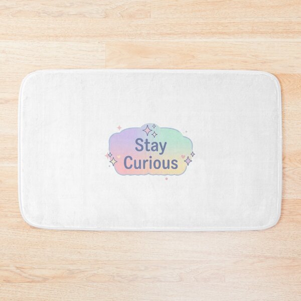 Item preview, Stay Curious Inspirational Sticker designed and sold by CutePlix.