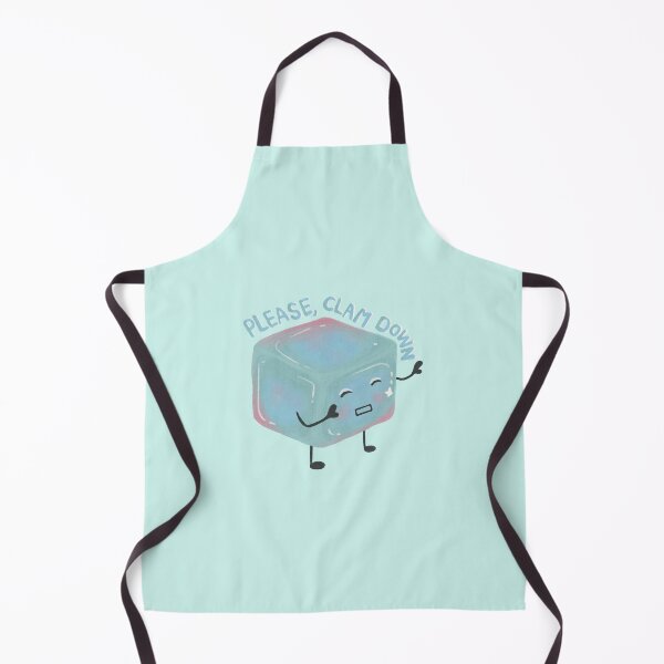 Item preview, Cute Blue Cube Character Saying Please Calm Down Quote designed and sold by rainyhst.