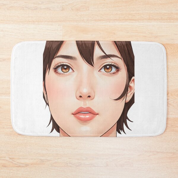 Item preview, Minimal Anime Face Line Art – Expressive Minimalist Character Design - 2 designed and sold by RELAX STATION.