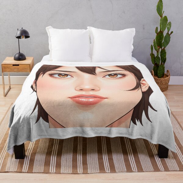 Item preview, Minimal Anime Face Line Art – Expressive Minimalist Character Design - 2 designed and sold by RELAX STATION.