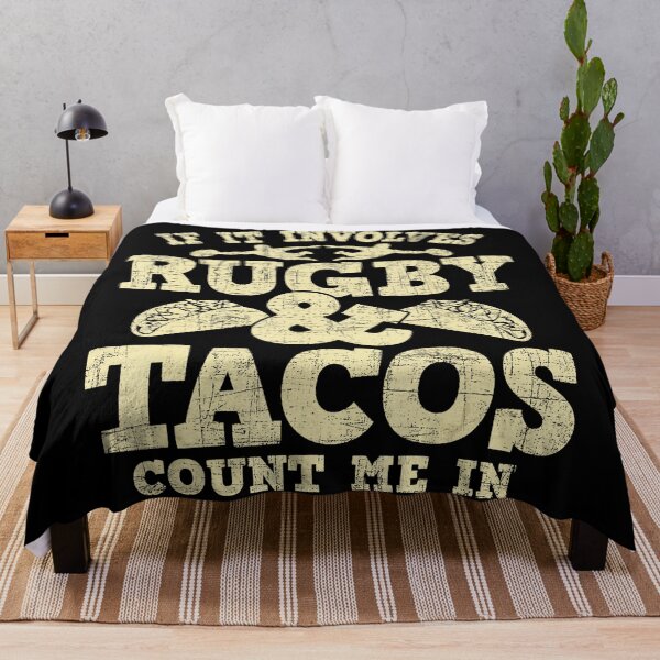Item preview, If It Involves Rugby and Tacos Funny Rugby Fan Quote designed and sold by GabrieSketcham.