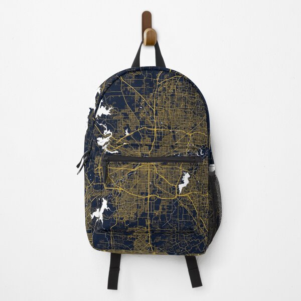 Item preview, Fort Worth City Map of Texas, USA - Gold Art Deco designed and sold by deMAP.