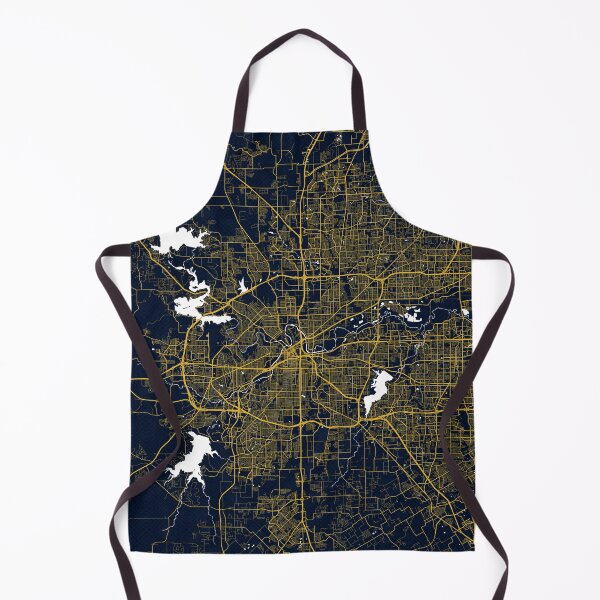 Item preview, Fort Worth City Map of Texas, USA - Gold Art Deco designed and sold by deMAP.