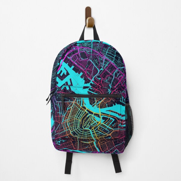 Item preview, Amsterdam City Map of Netherlands - Neon designed and sold by deMAP.
