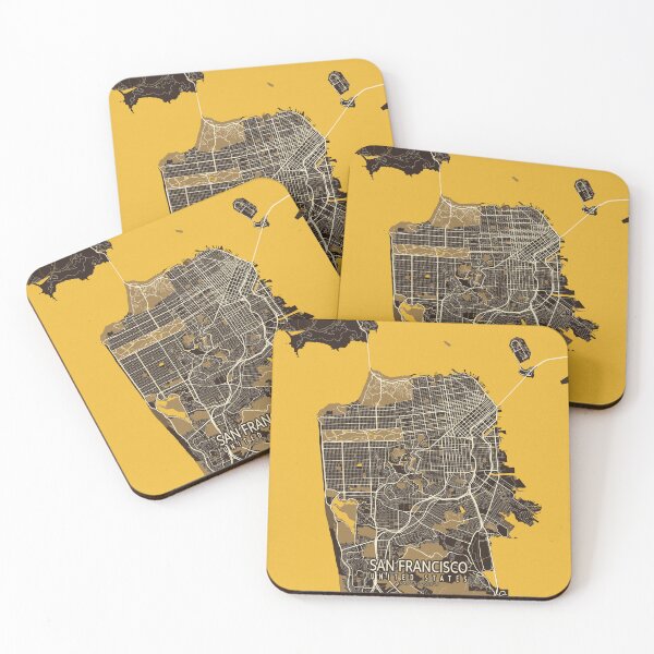 Item preview, San Francisco City Map of California, USA - Pastel designed and sold by deMAP.