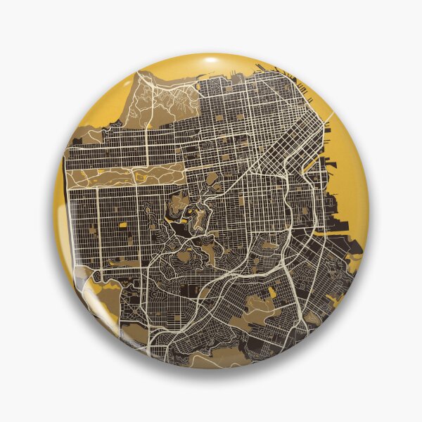 Item preview, San Francisco City Map of California, USA - Pastel designed and sold by deMAP.