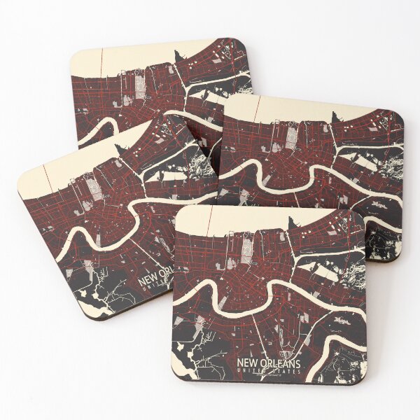Item preview, New Orleans City Map of Louisiana, USA  - Comic designed and sold by deMAP.