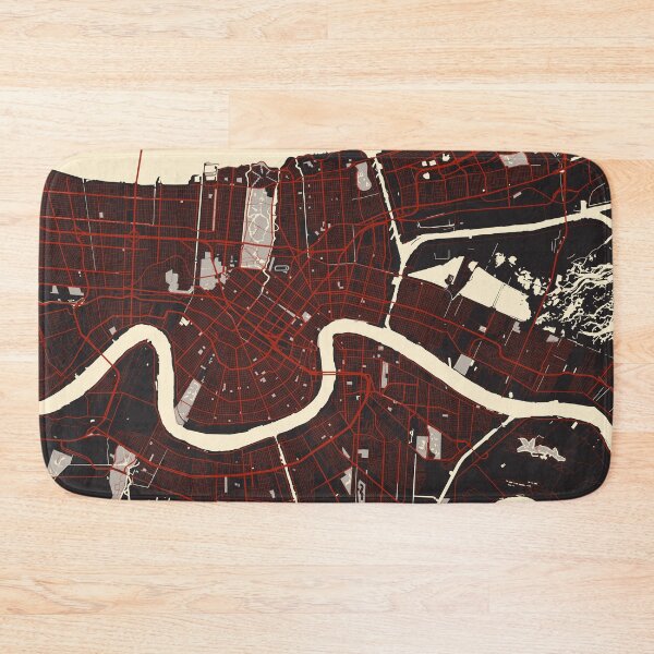 Item preview, New Orleans City Map of Louisiana, USA  - Comic designed and sold by deMAP.