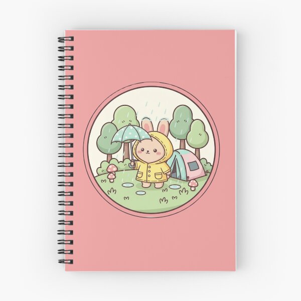 Item preview, Cute Rainy Day Bunny Yellow Raincoat Cozy Aesthetic Animal Illustration designed and sold by LavinyArt.