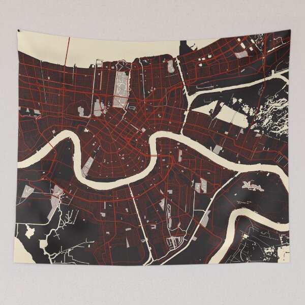 Item preview, New Orleans City Map of Louisiana, USA  - Comic designed and sold by deMAP.
