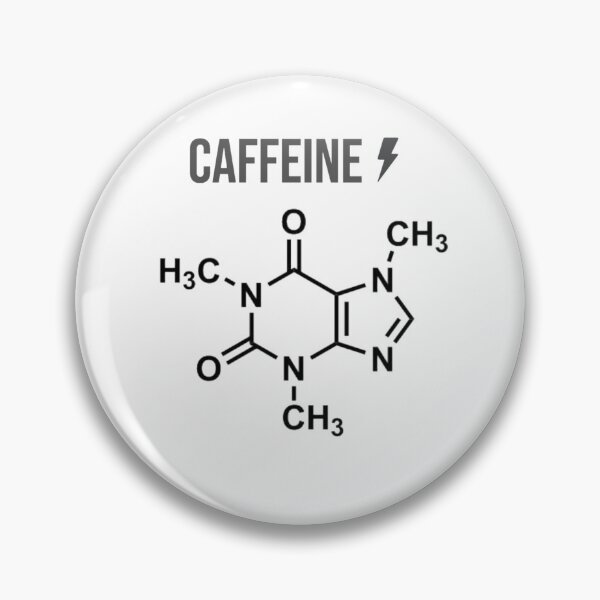 Item preview, Caffeine Molecule Minimalist Chemistry Design for Coffee Lovers designed and sold by Warthundera.