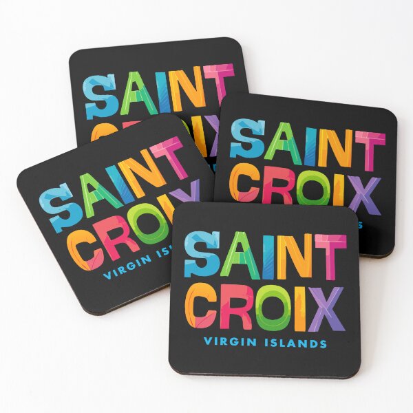 Item preview, Saint Croix Virgin Islands Retro Typographic Design designed and sold by Futurebeachbum.