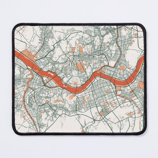 Item preview, Seoul City Map of South Korea - Bohemian designed and sold by deMAP.