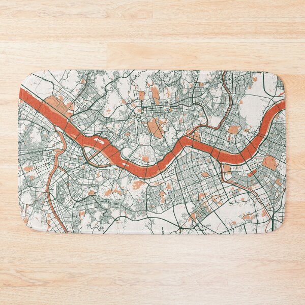 Item preview, Seoul City Map of South Korea - Bohemian designed and sold by deMAP.