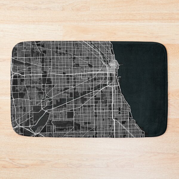 Item preview, Chicago City Map of Illinois, USA - Dark designed and sold by deMAP.