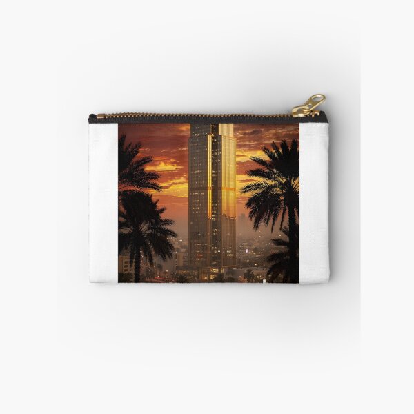 Item preview, Al Faisaliyah Tower Riyadh Saudi Arabia Sunset Wall Art Print designed and sold by GoldenVerseArt.