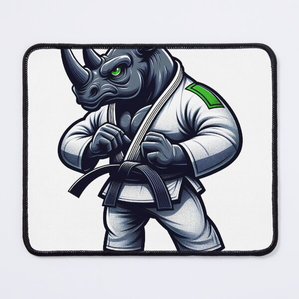 Item preview, Rhinoceros BJJ — Black Belt Kimono Fighter designed and sold by CLC54.