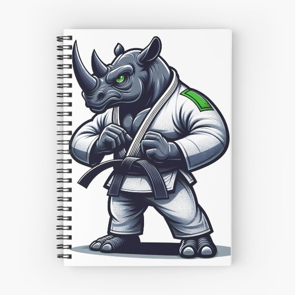 Item preview, Rhinoceros BJJ — Black Belt Kimono Fighter designed and sold by CLC54.