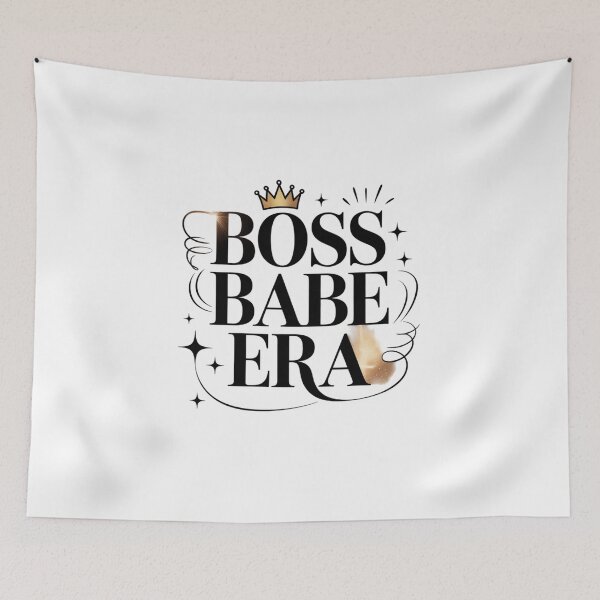 Item preview, Boss Babe Era Crown Typography. Luxury Feminine Empowerment Aesthetic Design designed and sold by Aarvya Fashion Club ( A.F.C ).
